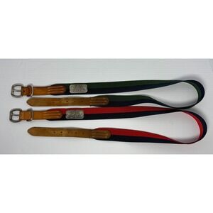 Vintage Tommy Hilfiger Nautical Belts- Blue-Green/Red- 36